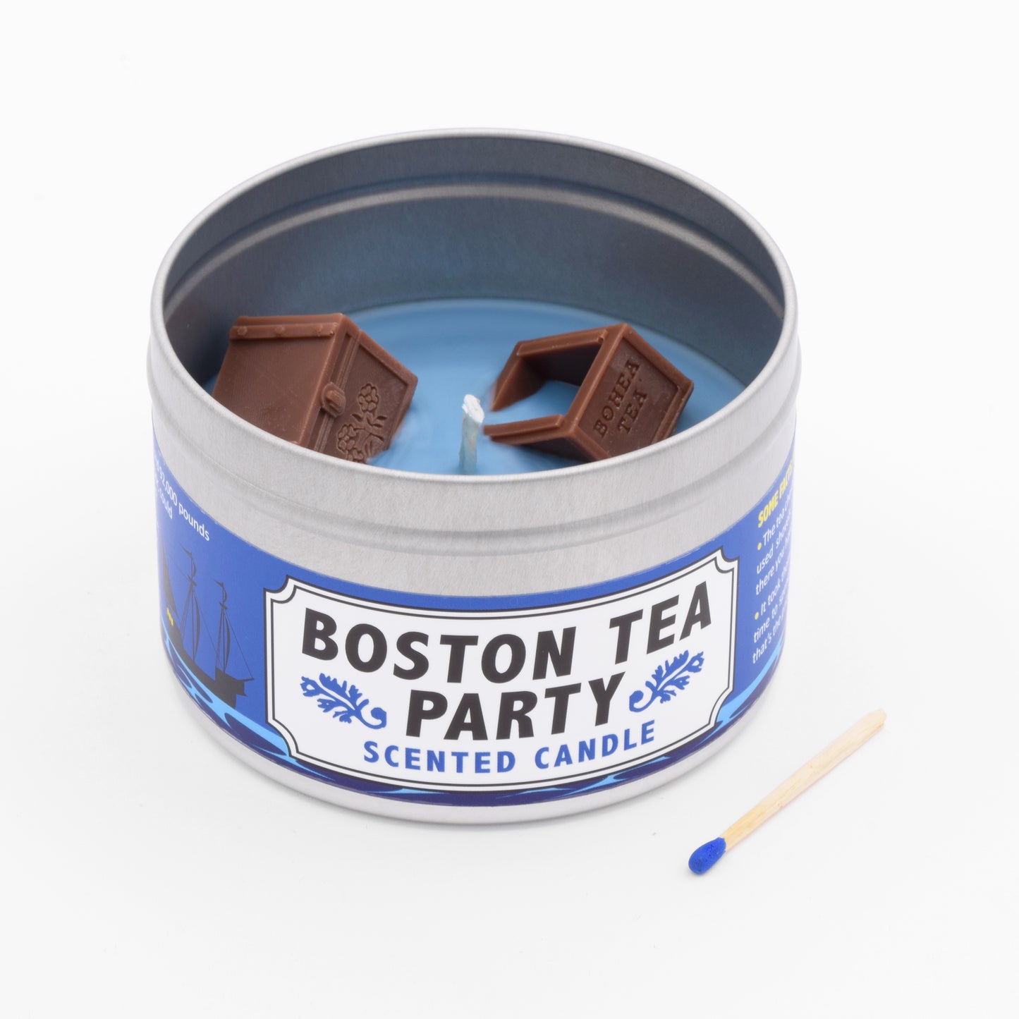 The Boston Tea Party Scented Candle is a great gift for dads, brothers, husbands, uncles, or anyone from Boston.