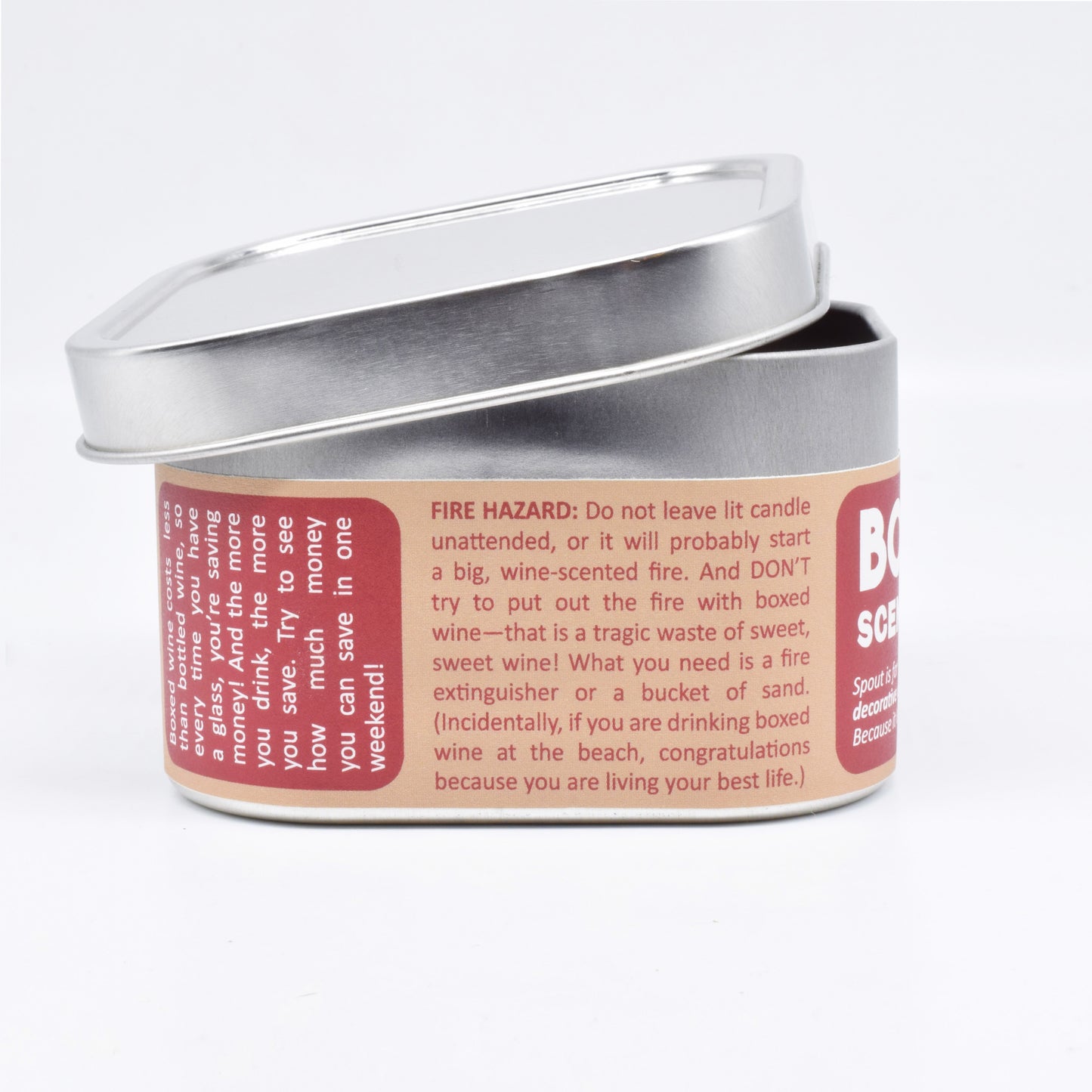 Boxed Wine-Scented Candle