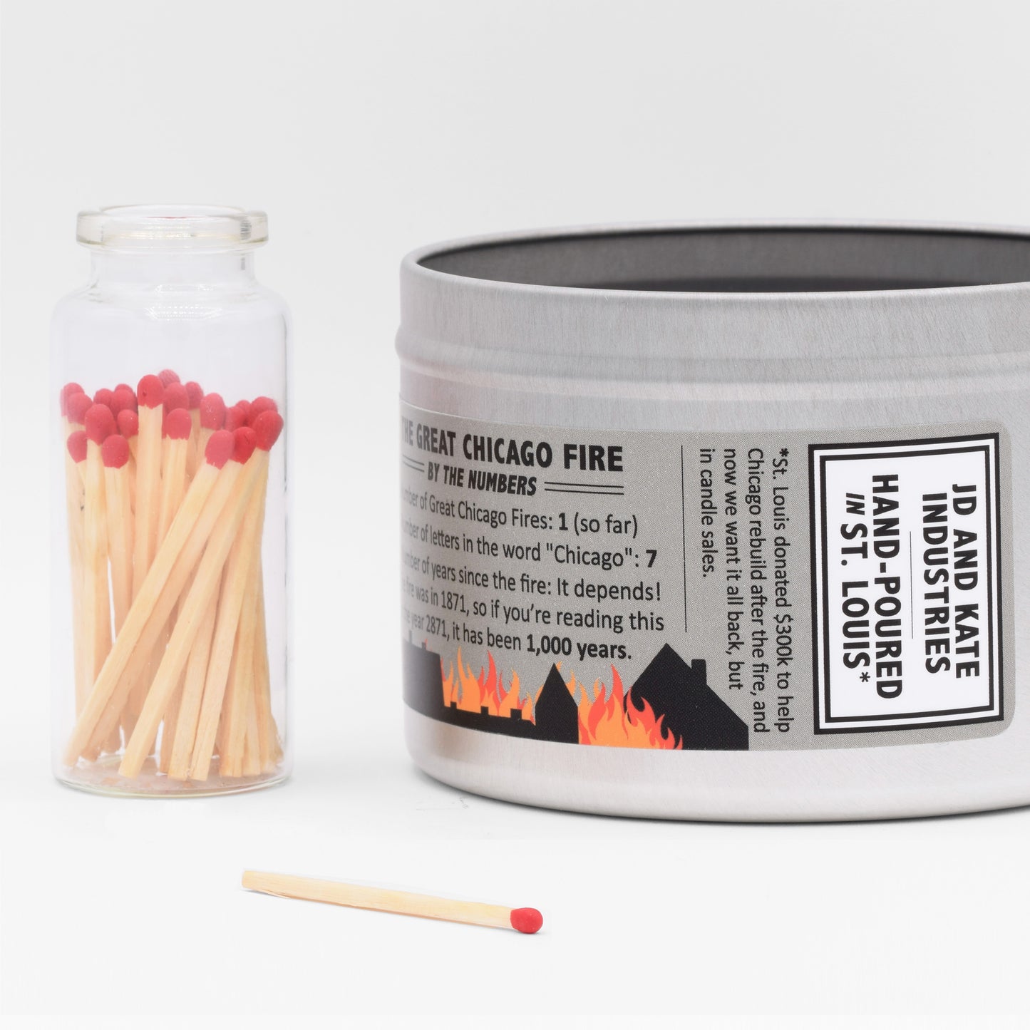 All of our candles are hand-poured in St. Louis, Missouri.