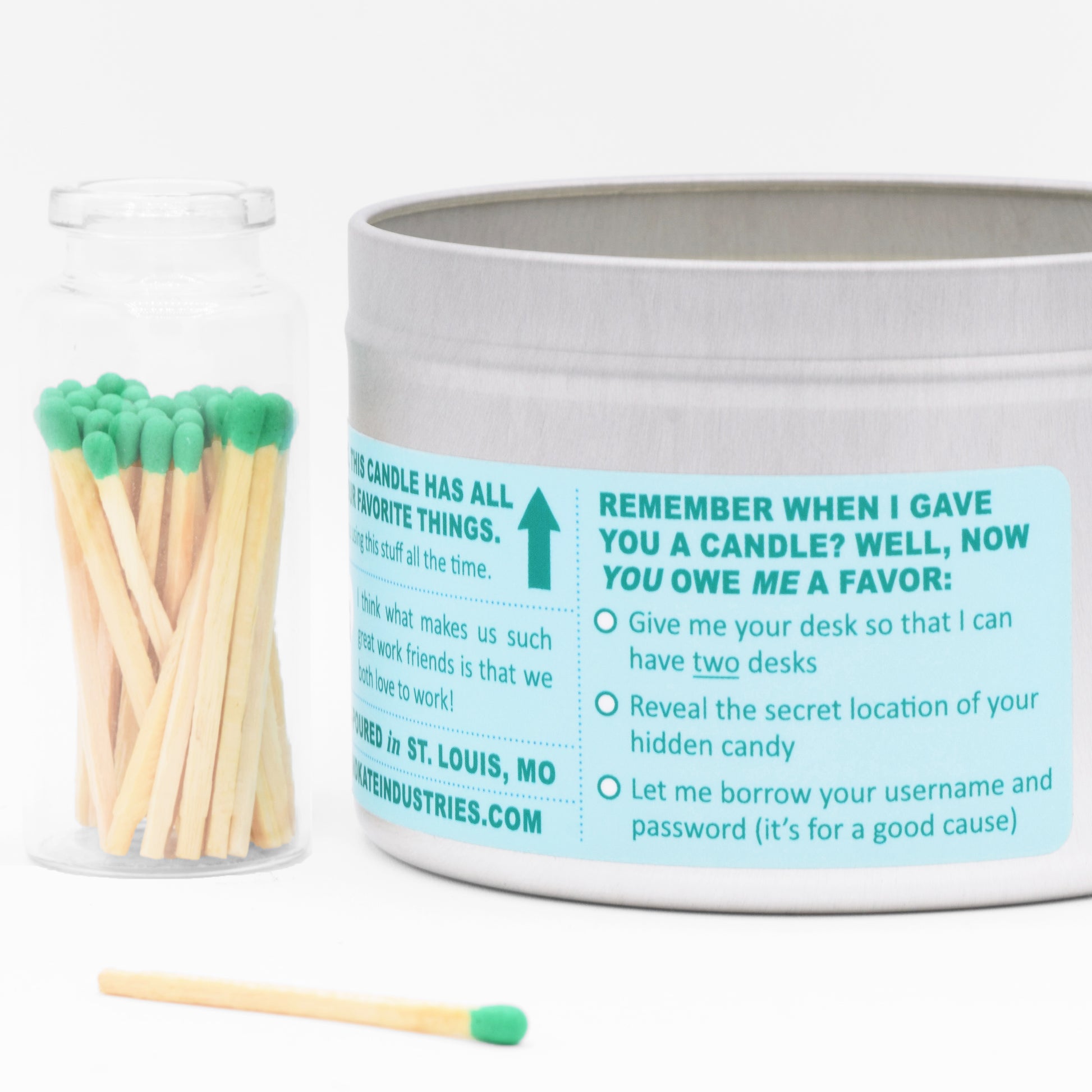 This funny candle is the perfect weird and unique gift for your coworker, boss, or employee.
