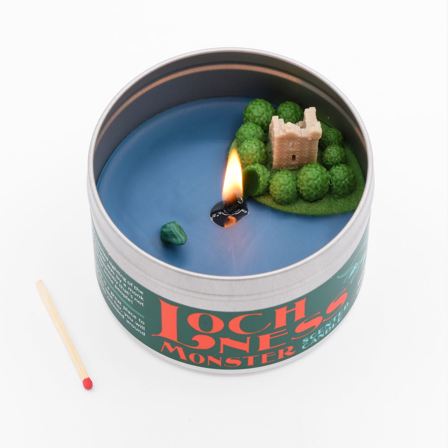 The Loch Ness Monster Scented Candle is quirky and unusual home decor and the perfect gift for a friend with a sense of humor.