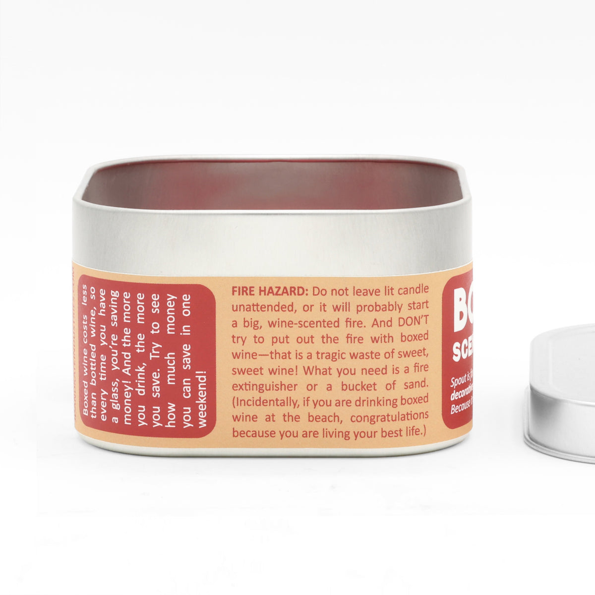 Boxed Wine-Scented Candle