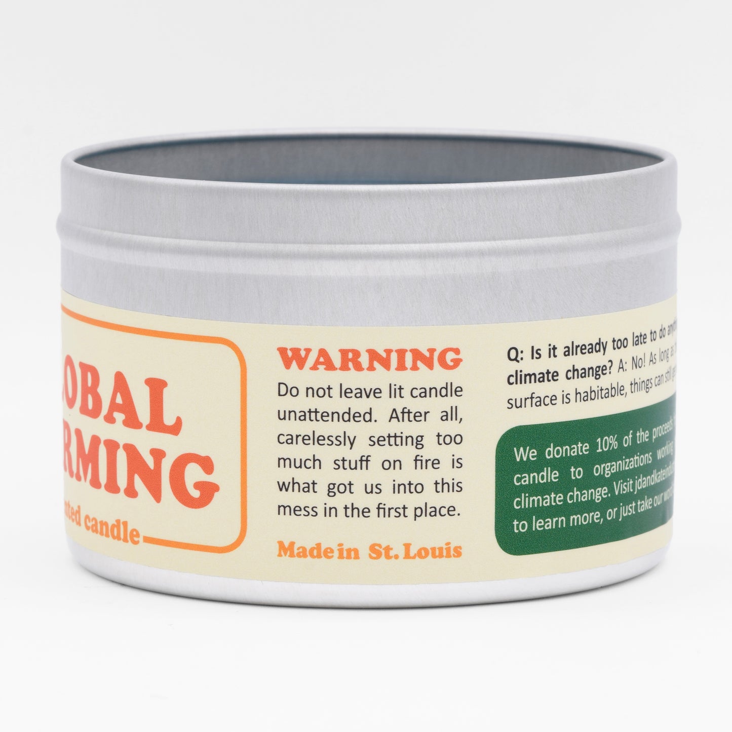 Global Warming-Scented Candle