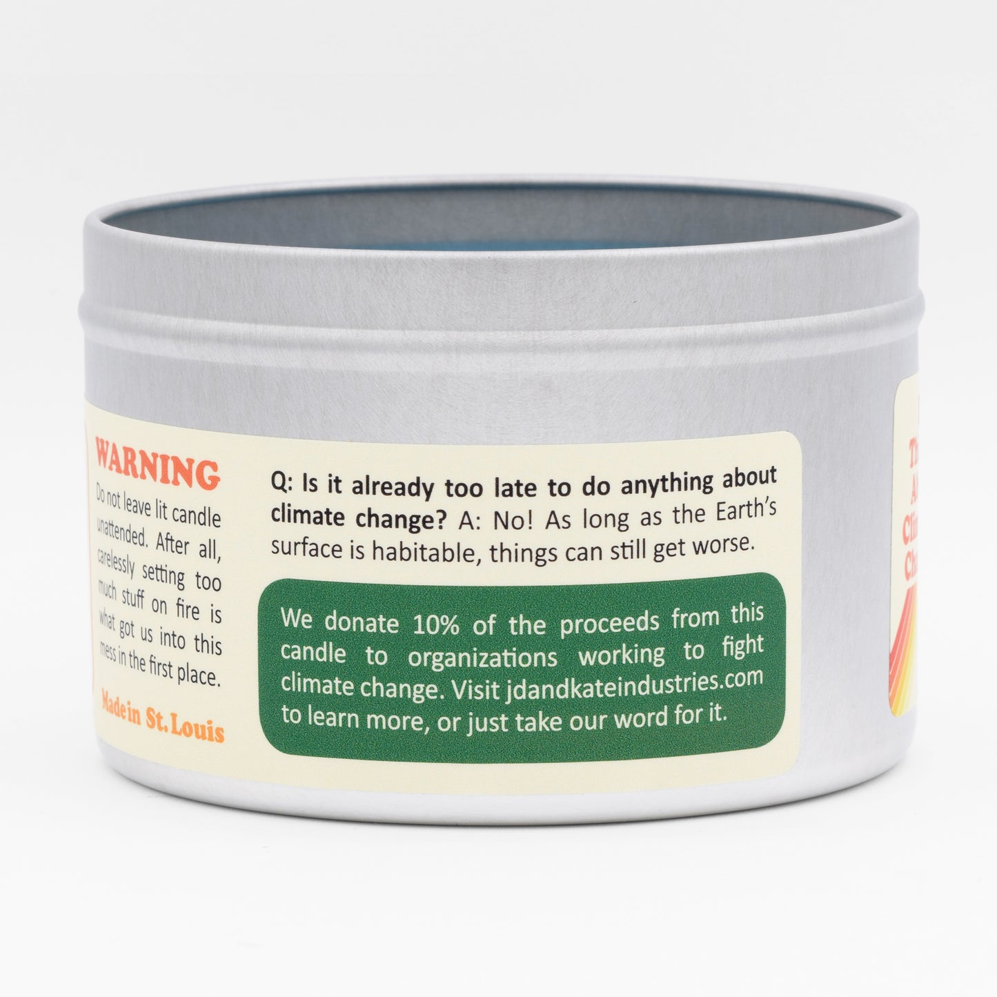 Global Warming-Scented Candle