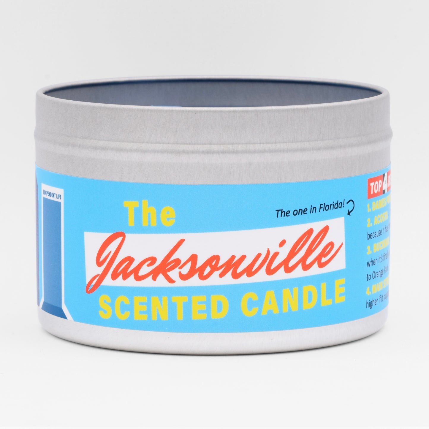 The Jacksonville Scented Candle smells like coffee, because of the Maxwell House coffee factory in downtown Jacksonville. 