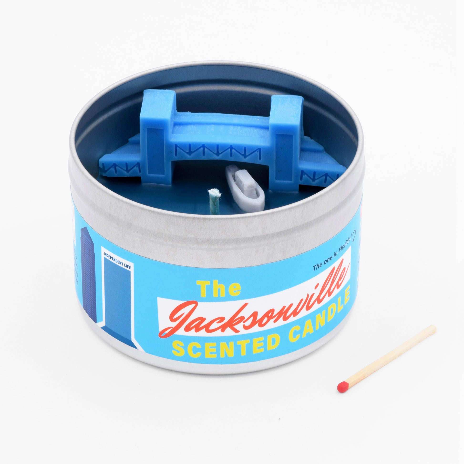 The Jacksonville Scented Candle makes a funny gift for someone from Jacksonville, Florida, or for someone moving to Jacksonville.