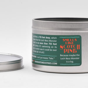 Loch Ness Monster-Scented Candle