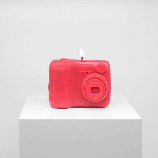 Candle replica of a digital camera