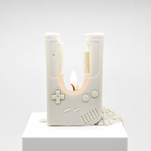 Load image into Gallery viewer, Candle replica of a handheld video game player
